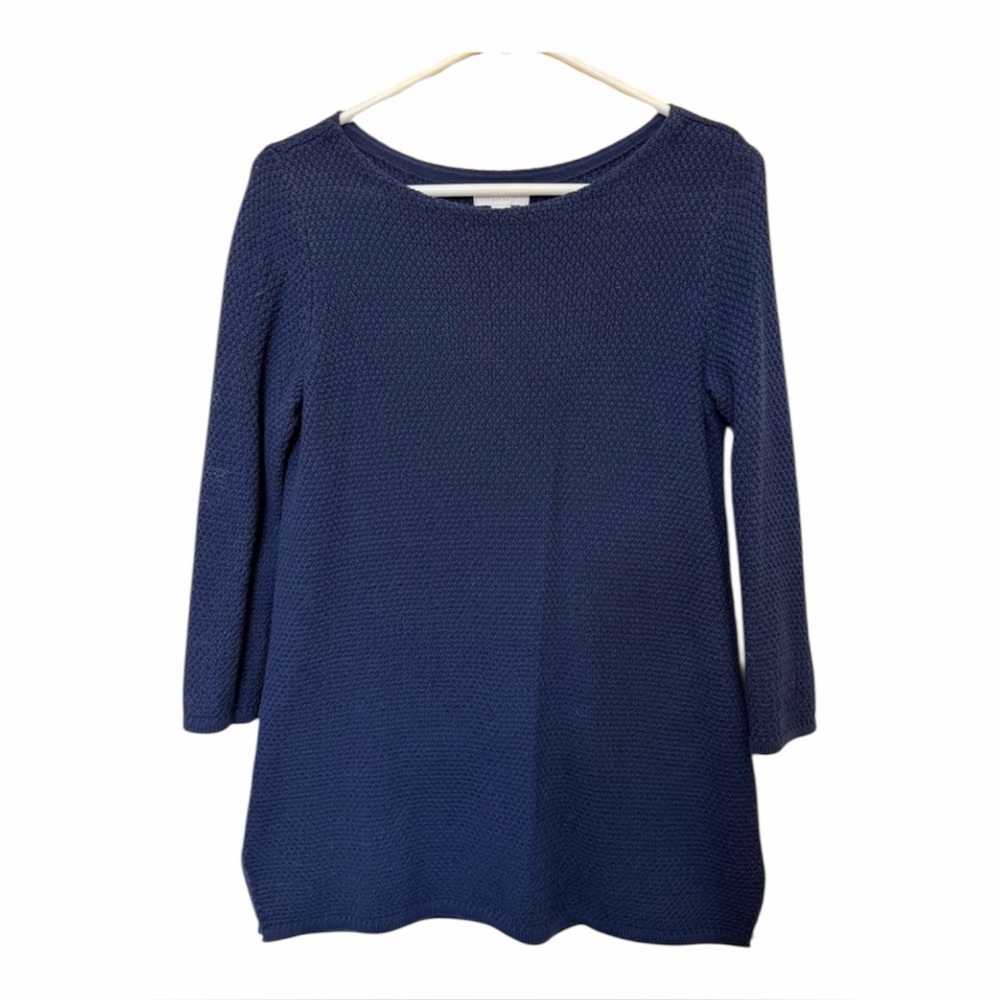 Charter Club Petite Textured Knit in Deep Blue